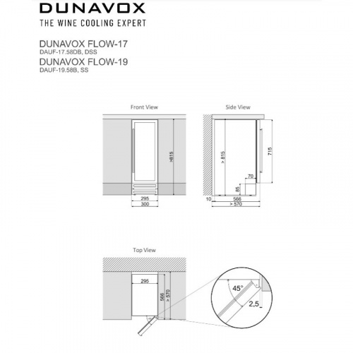 Винный холодильник Dunavox DAUF-17.58DSS фото 4
