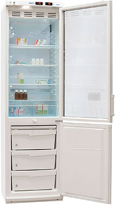 Холодильник ХЛ-340 "POZIS" белый, тонированное стекло