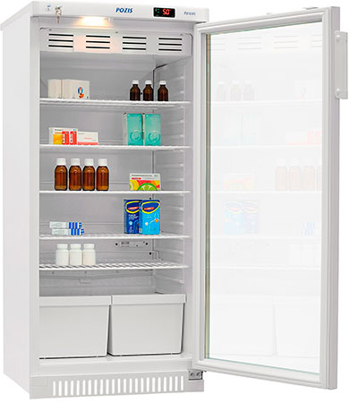 Холодильник фармацевтический ХФ-250-3 "POZIS" белый, стекло