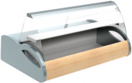 Настольная охлаждаемая витрина Полюс A87 SM 1,0-1 (grеy&wood)