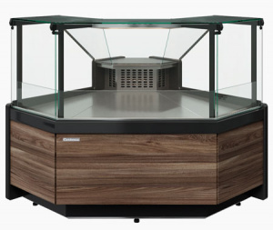 Витрина Carboma GC111 VM-5 динамика угол внешний 90 (газлифт, без боковин)