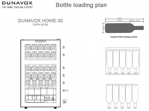 Винный шкаф Dunavox DXFH-30.80 фото 5
