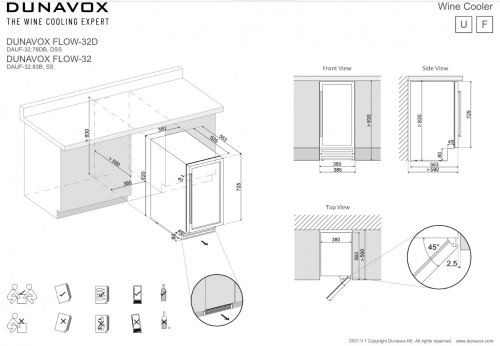 Винный холодильник Dunavox DAUF-32.78DB фото 6