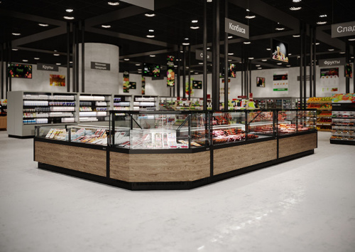 Холодильная витрина Carboma GC110 SV 0,94-1 (версия 2.0) (без боковин) фото 8