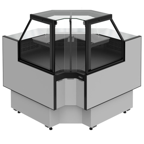 Холодильная витрина Carboma GC95 VM-6-1 внутренний угол с боковинами (версия 2.0) 9006-9005 фото 2 Холодильная витрина Carboma GC95 VM-6-1 внутренний угол с боковинами (версия 2.0) 9006-9005 фото 2