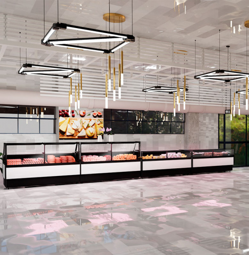 Холодильная витрина Carboma GC85 SV 1,5-1 с боковинами фото 7