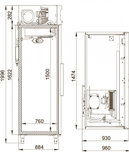 Морозильный шкаф Polair DB114-S без канапе фото 3