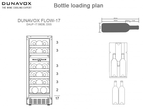Винный шкаф Dunavox DAUF-17.58DB фото 7