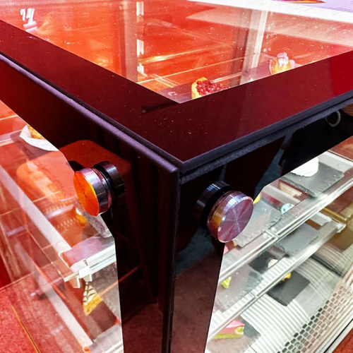 Кондитерская витрина CHILZ Vete II Kub Lux 60 серый матовый фото 4