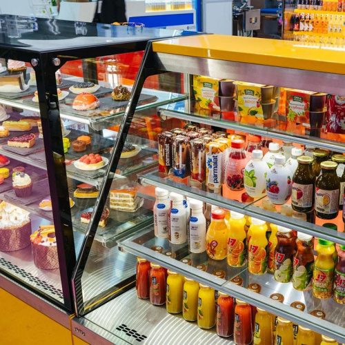 Кондитерская витрина CHILZ Vete II Kub Lux 60 чёрный муар фото 4