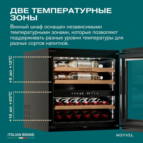 Встраиваемый винный шкаф Meyvel MV26PRO-KBB2 фото 8