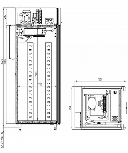 Холодильный шкаф Polair CS107 Bakery Br (тип 2: с дисплеем 7’’) фото 2