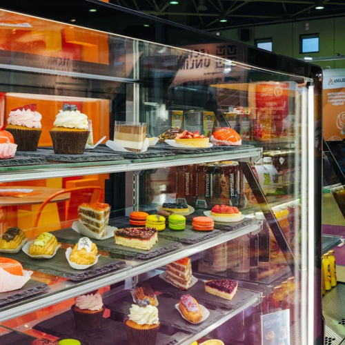 Кондитерская витрина CHILZ Vete II Kub Lux 60 чёрный муар фото 7