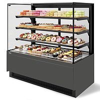 Кондитерская витрина CHILZ Vete II Kub 60 серый матовый