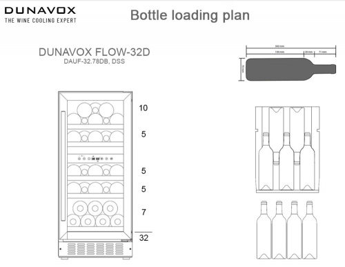 Винный холодильник Dunavox DAUF-32.78DB фото 5
