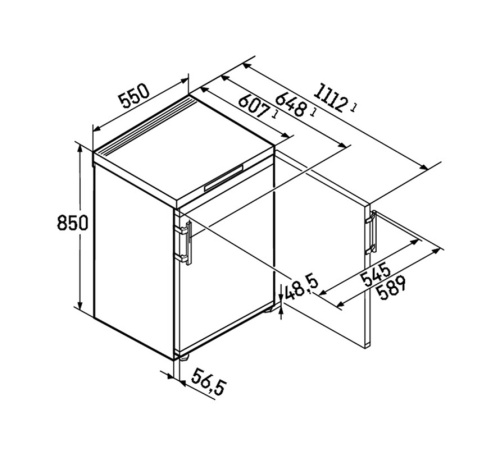Малогабаритная морозильная камера LIEBHERR Fdgd 1404 Pure фото 12