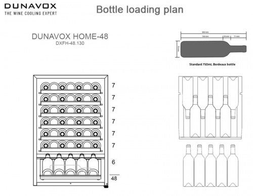 Винный шкаф Dunavox DXFH-48.130 фото 9